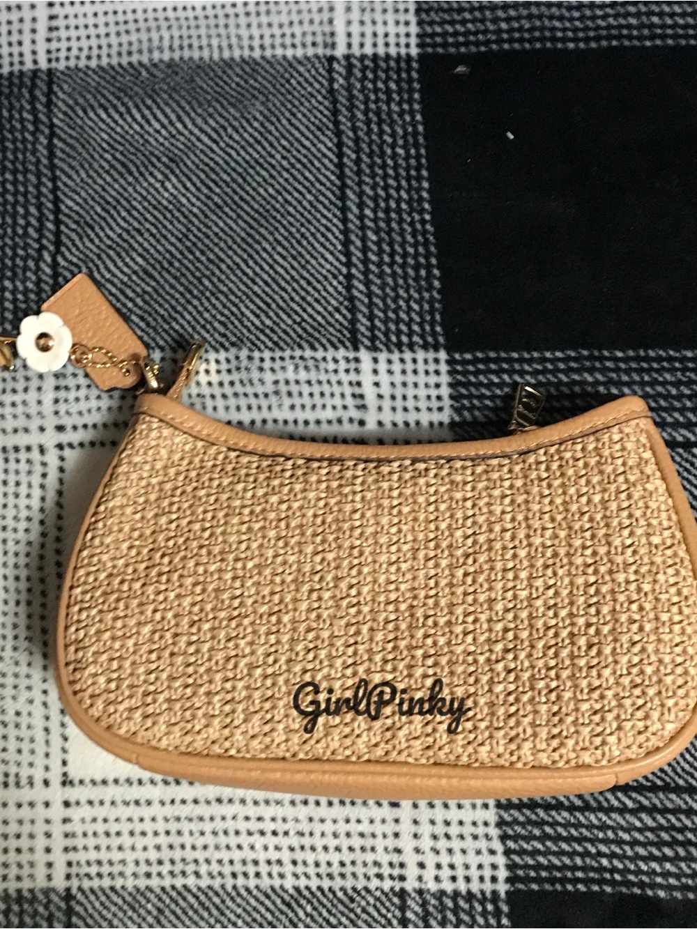 COACH Teri Shoulder Bag With Charm CEC43 straw/Im/Toast NEW RELEASE WITH TAGS!! - Picture 8 of 8